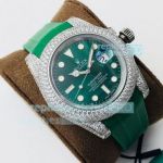 DR Factory Replica Rolex Submariner Date Watch Green Rubber Strap